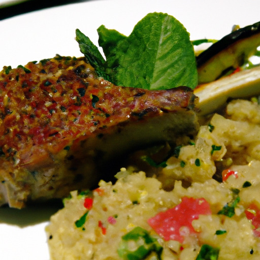 Smokey Herbed Lamb Chops with Quinoa Salad