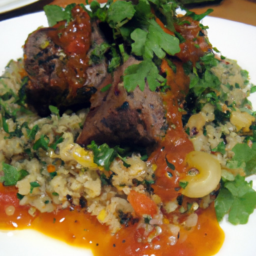 Zesty Chimichurri Lamb and Quinoa Pilaf