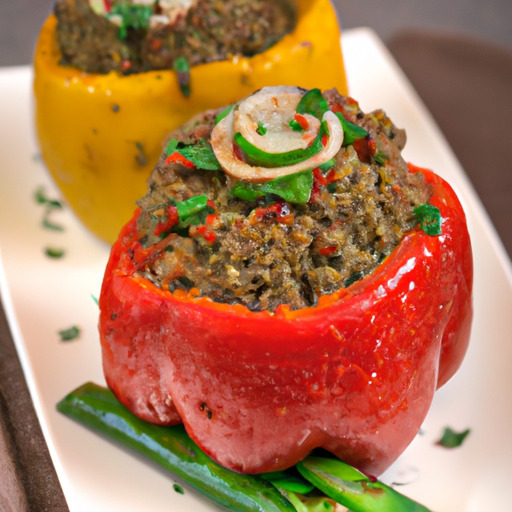 Hearty Lamb and Quinoa Stuffed Bell Peppers