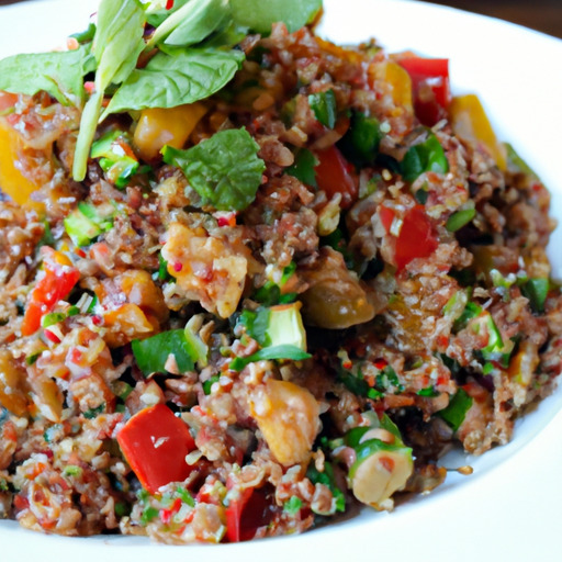 Spicy Lamb Quinoa Stir-Fry