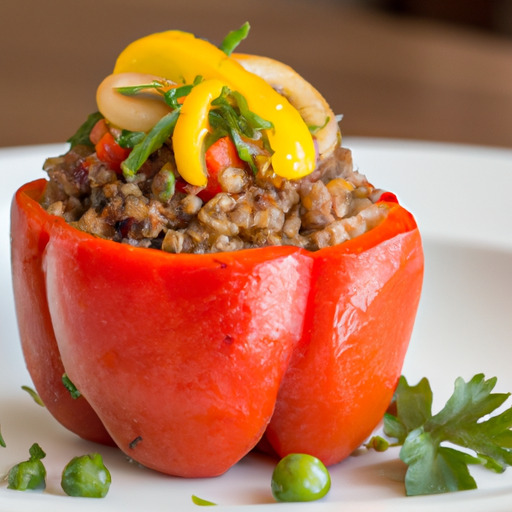 Succulent Lamb and Quinoa Stuffed Bell Peppers