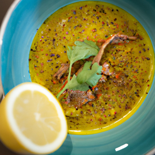 Turmeric Infused Lamb and Lentil Soup