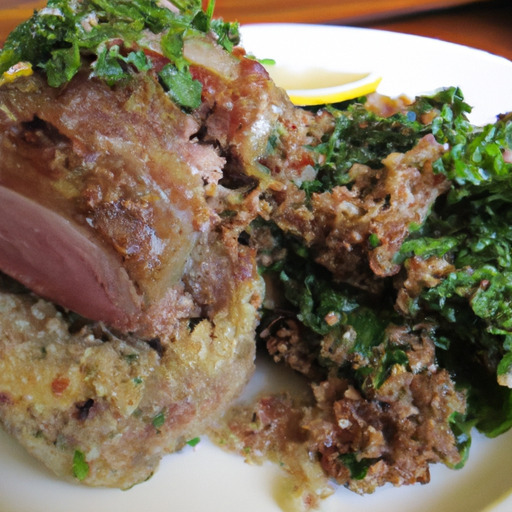 Greek-style Stuffed Lamb with Tzatziki