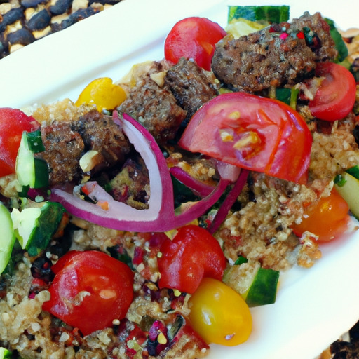 Marinated Lamb Kabobs with Protein-Packed Quinoa Salad