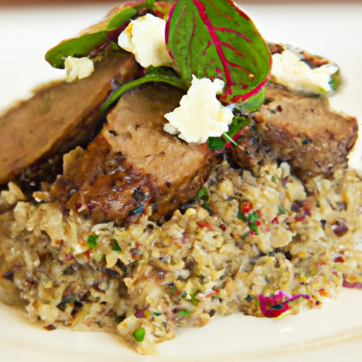 Seared Lamb with Herb Quinoa Medley