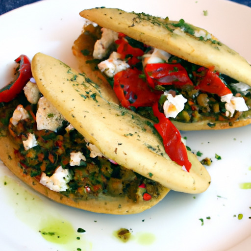 Greek-inspired Stuffed Lamb & Quinoa Pockets