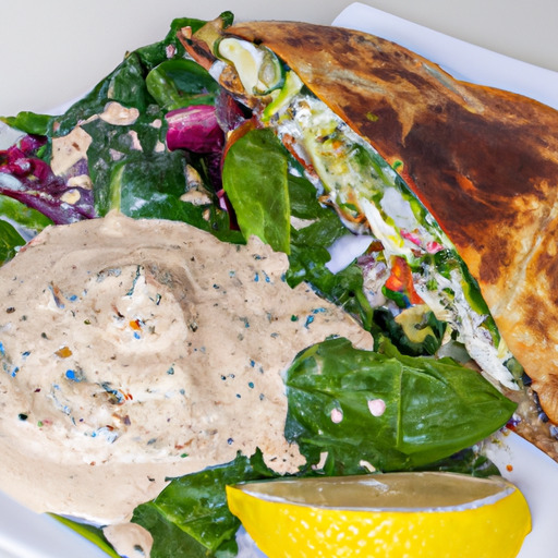 Lamb Power Pockets with Yogurt Tahini Sauce