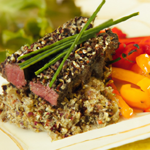 Glazed Lamb Kebabs with Quinoa Salad