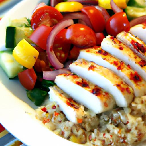 Lemon-Ginger Glazed Chicken Quinoa Salad